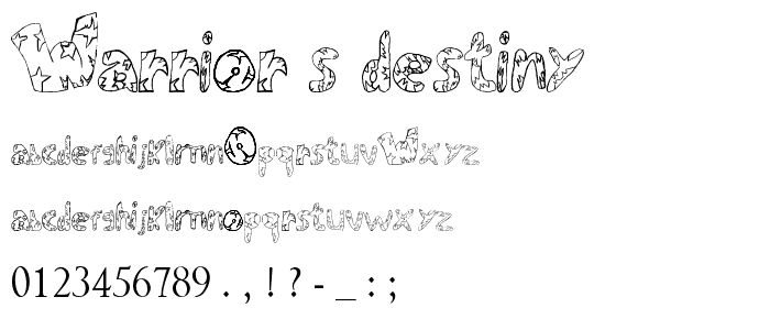Warrior_s Destiny font
